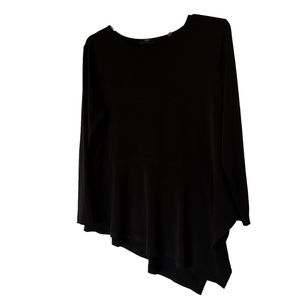 🩷Tahari Asymmetrical Black Top (XL)🩷